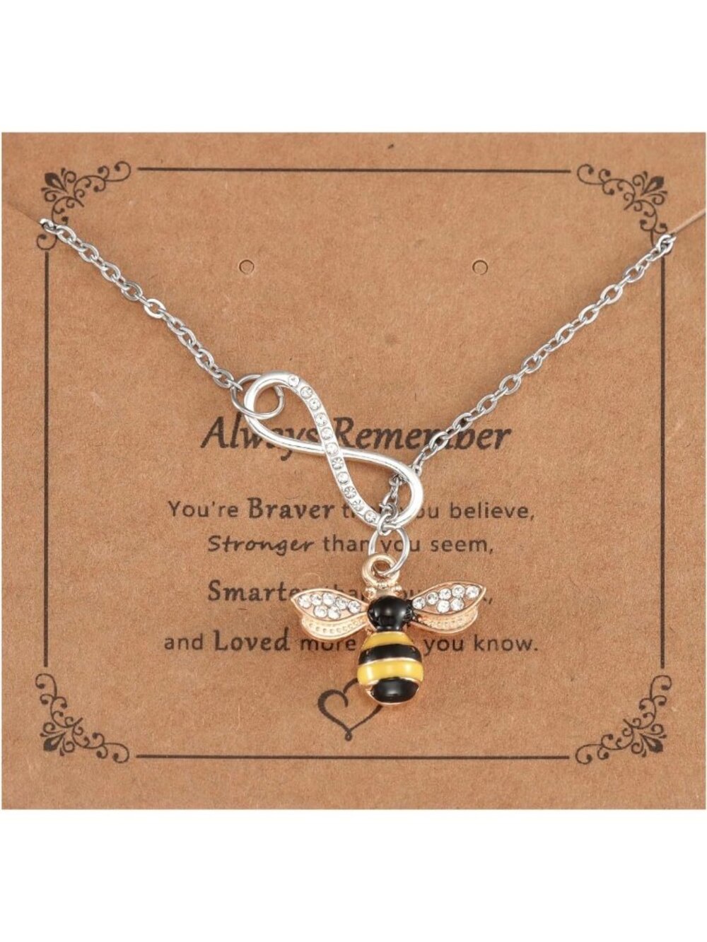 Gold Bumblebee Necklace for Women | Cute Honey Bee Jewelry Gift Idea